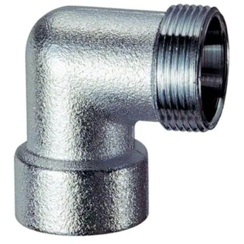 Raccordo A Gomito Cromato Per Doccia - Per Valvole Nascoste, Filettatura 1/2", Design Compatto - copertina