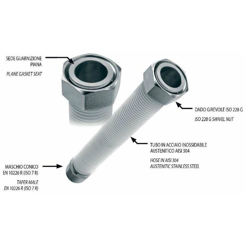 Tecnogas - Tubo in Acciaio Inox AISI 304