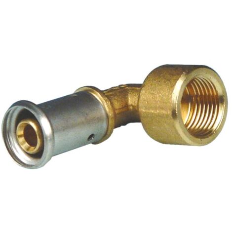 EFFEBI GOMITO 90° "TOF" IN OTTONE PER ACQUA - 90MMX3'F 01070012F - Foto 7