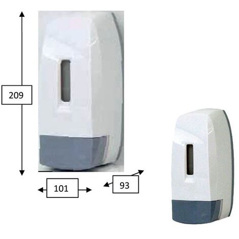 DISPENSER AUTOMATICO SAPONE LIQUIDO 600 ml FISSAGGIO A MURO IN ABS