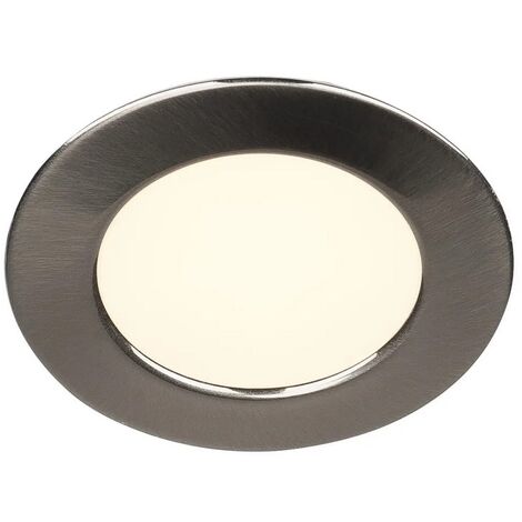 Luce faretto led DL 126 da incasso, LED, 2700K, rotondo, metallo  spazzolato, 2,8W 112165