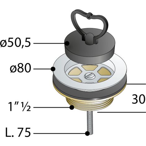 Griglia inox per piletta basket lavello da cucina