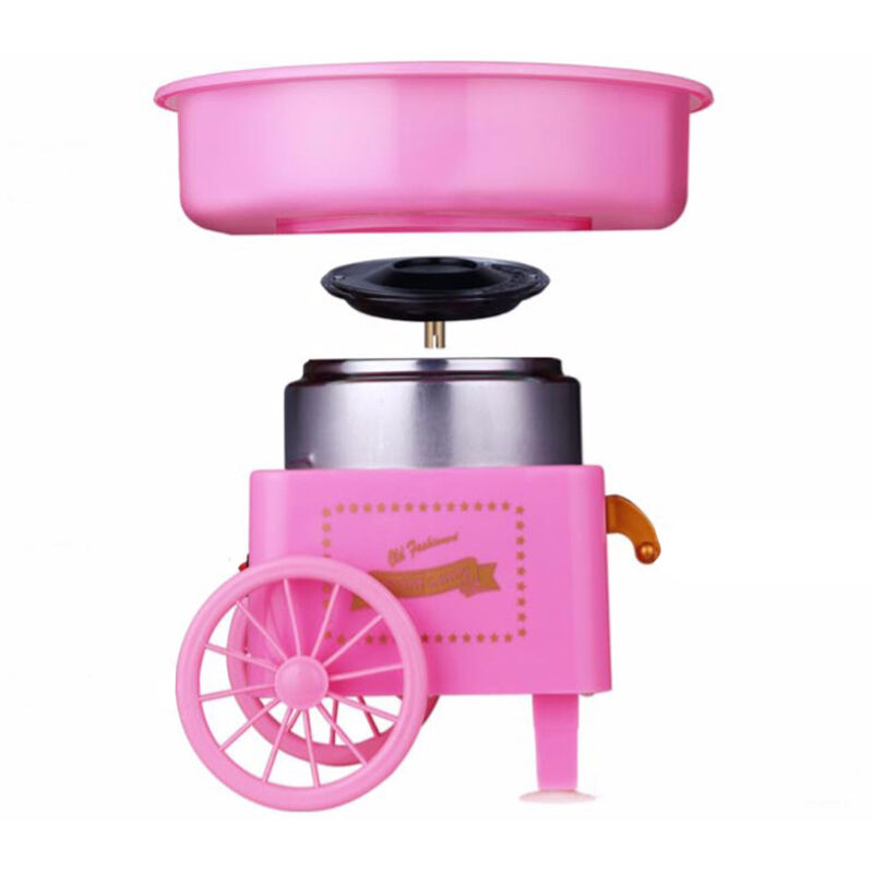 Máquina eléctrica retro de algodón azúcar regalo cumpleaños fiesta infantil máquina algodón de azúcar hogar