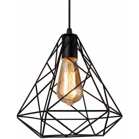 Lámpara Colgante Vintage Lámpara de Techo Industriale Luz Colgante E27 Iluminación de Techo para Dormitorio Comedor