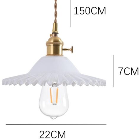 Lamparas Techo Colgantes Lámpara Colgante Vintage Industrial Cristal Transparente Portal Mparas E27 330384