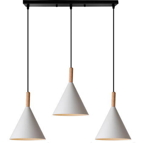 Estados Unidos Hostil lluvia Lámpara colgante interior moderno E27 decorativo hierro forjado creativo  industrial 3 luces (blanco)