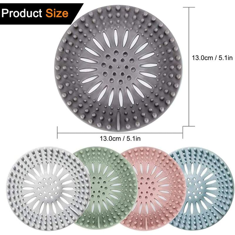 MLXG Coperchio di Scarico Quadrato per Scarico Doccia Presa per Capelli Presa Piatta nel Silicone per Filtro Bagno e Cucina Protezione di Scarico Doccia Tappo Filtro Piatto con Ventose MLXG Coperchio di Scarico Quadrato per Scarico Doccia Presa per Capelli Presa Piatta nel Silicone per Filtro Bagno e Cucina Protezione di Scarico Doccia Tappo Filtro Piatto con Ventose