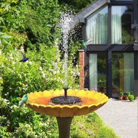Fontana Galleggiante per bagni di Uccelli Fontana Solare Galleggiante Mini Pompa per Giardino Fontana Solare Galleggiante NZ Pompa Solare per Fontana laghetti o Giardino