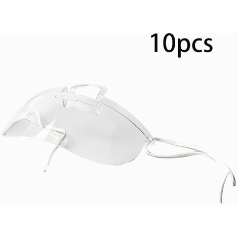 Visiera protettiva protezione integrale viso plastica policarbonato trasparente