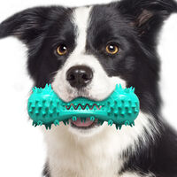 puppy Spazzolino da Denti per Cani Media, Verde in Gomma Naturale Sicura e Non Tossica Resistente ai Morsi Masticabile e Pulisce i Denti di Cane