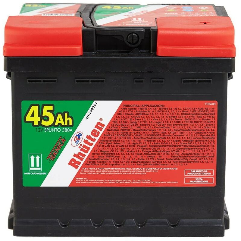 Rhütten Autobatterie 45AH 380A