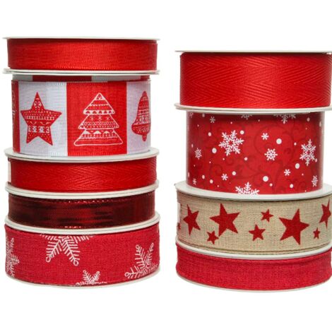 Nastro Decor Rosso con Disegno