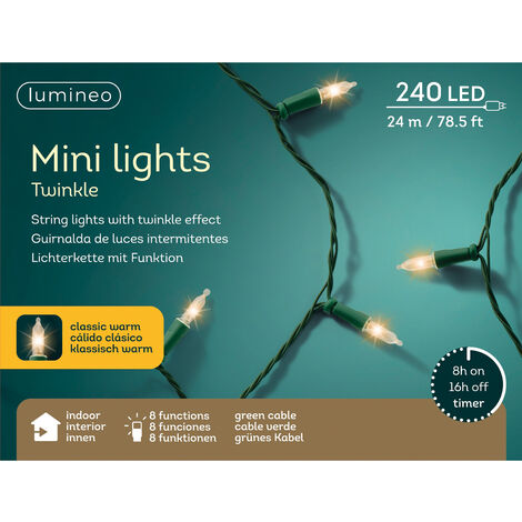 Mini LED-Licht mit 8 funkelnden Effektfunktionen für den