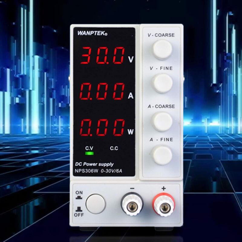 DC BANK NETZTEIL 30V 10A/6A Variabler Schalter Digital