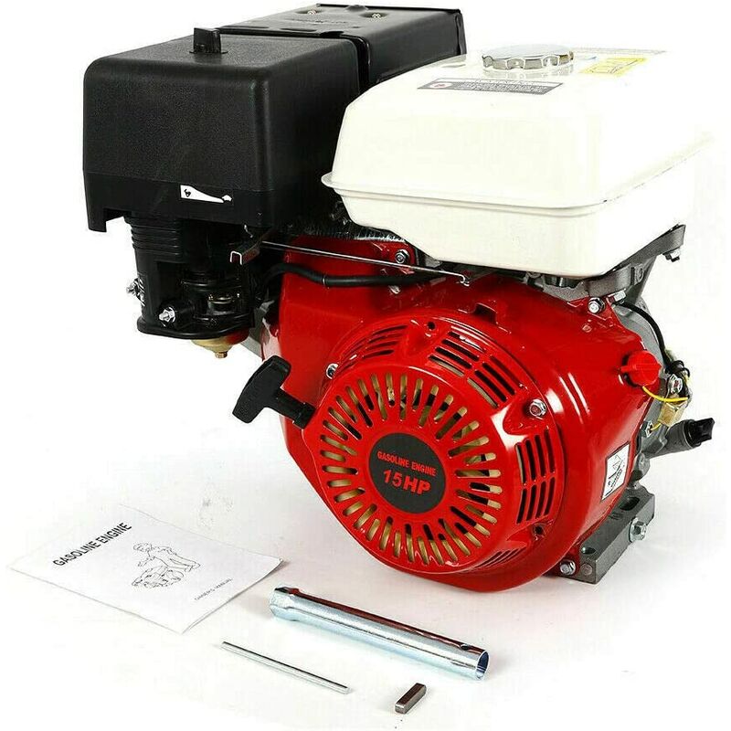 vidaXL Benzinmotor 15HP 9,6kW Ersatzmotor Industriemotor Standmotor Kartmotor