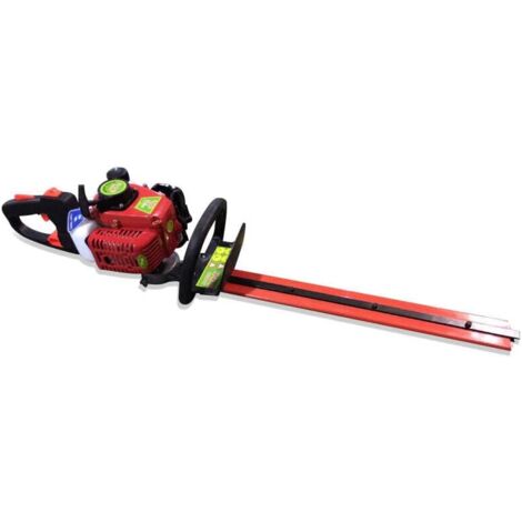 Benzinbetriebene Thermo-Heckenschere, Motorheckenschere mit 1,25 PS, Motorbetriebene Gartengeräte, Heckenschere, Gartenschere, Freischneider, 180° drehbar, Schnittlänge 56 cm