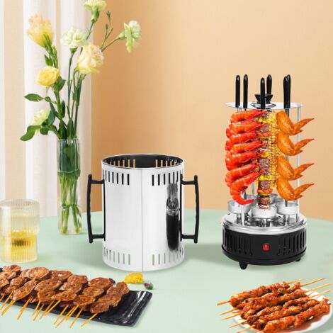 Rotisserie-Grill mit 6 Spindeln Elektrischer Drehgrill Elektrischer Vertikalgrill