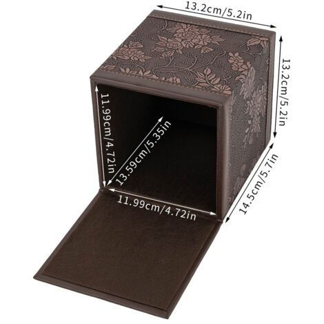 QIELIZI Taschentuchbox-Abdeckung Aus PU-Leder – Magnetischer Verschluss, Würfelbox 13.5 Cm Für Arbeitsplatte & Nachttisch