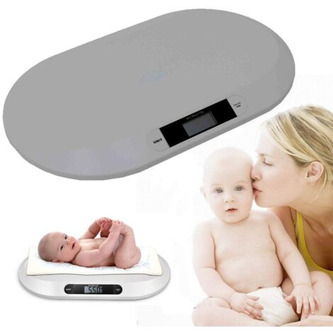 Babywaage 20Kg Digitale Babywaage für Baby Gewicht Kleinkind Gesundheit Säuglingswaage ABS Sicherheit Material 2 en 1 Funktion auch geeignet für Haustiere