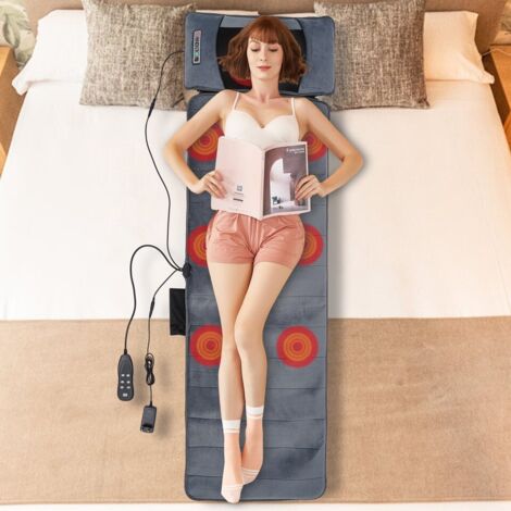 3in1 Massagematte Massagegert Vibration Wrmefunktion Rollmassage  Fernbedienung