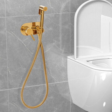 Unterputz-Brause-Set für Toiletten Handbrause Handbrause Wandhalterung Toilettenzubehör Handbrause Gold (1/5)