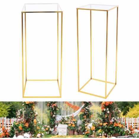 Blumenständer Metall goldfarben Piedestal Party Wedding Home Decor Pillar Stand