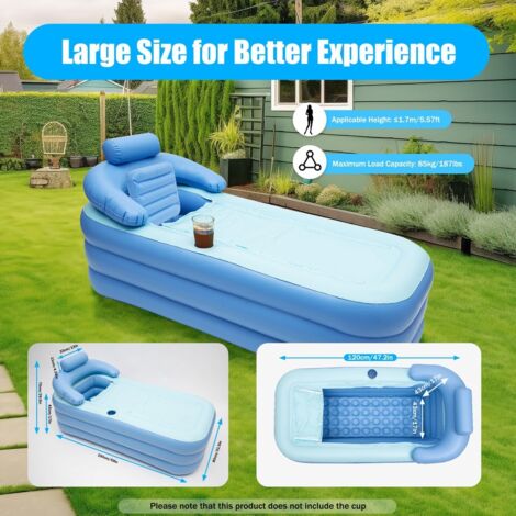 Faltbare tragbare PVC Badewanne Adult Hot Spa Aufblasbare Badewanne für