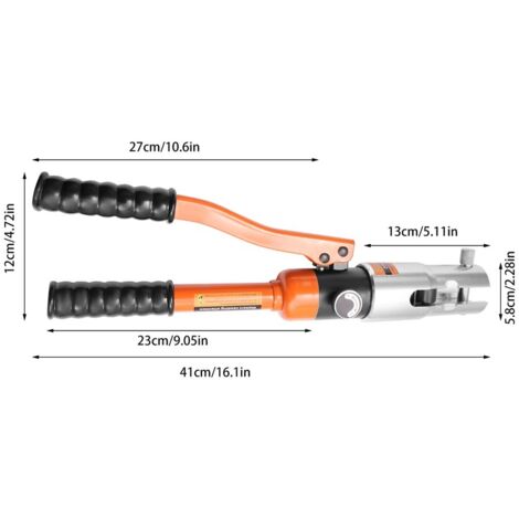 VEVOR Presszange TH16, TH20, TH25, TH32 mm, Crimpzange Presszange 8 T