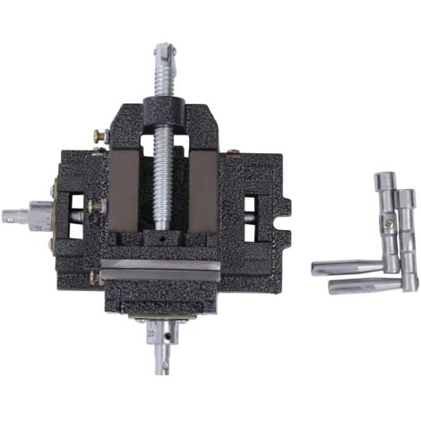 Produktbild von 2-Achsen Maschinenschraubstock 125mm – Kippbar, Schwenkbar, Drehbar, 24 KN Spannkraft, 25 Kg