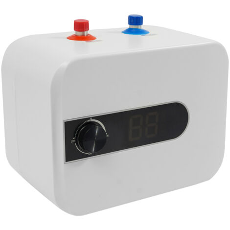 Warmwasserspeicher 1500 W, Durchlauferhitzer 6 l 220 V mit LED-Anzeige, Installation unter dem Waschbecken