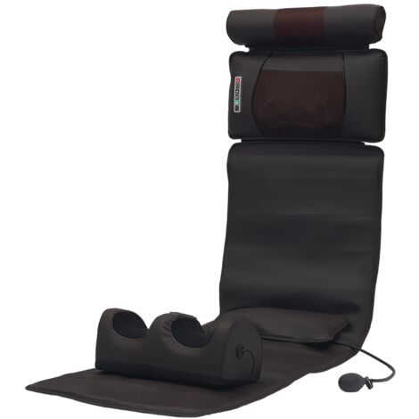 Massagematte mit Heizfunktion, Akupressurmatte, Komplettmassagematte, verstellbarer Lendenwirbel-Airbag, Massagekissen zur Linderung von Nacken- und Rückenschmerzen