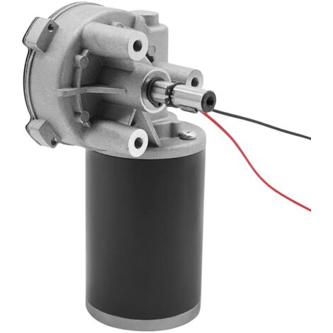 Elektromotor mit rechtwinkligem Schneckenantrieb, umkehrbar, 220 U/min, Drehmoment 45 W, Gleichstrom 24 V