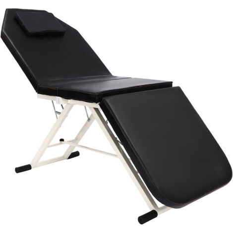3-teilige Klappmassageliege mit Aluminiumgestell für Schönheitssalons, Spas oder Tattoo-Studios (1/5)