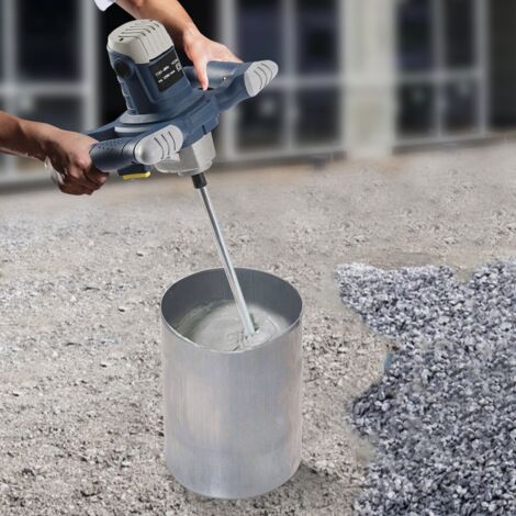 Betonmischer 1400 W Mörtelmischer Handmischer Mischer 1200 U/min 6 Geschwindigkeitsstufen
