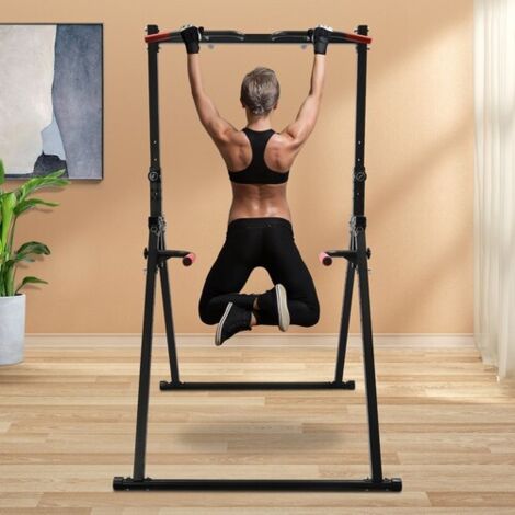 Power Tower Pull-Up-Trainingsgerät, Belastbarkeit 200 kg, Trainingsstation mit Klimmzugstange für das Heimfitnessstudio (1/5)