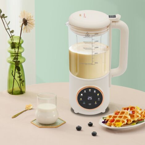 Vollautomatischer Milchbereiter, Zentrifuge mit 1400 ml Fassungsvermögen und Sojamilchbereiter mit 16-Klingen-System, für pflanzliche Milch und hausgemachte Hafermilch