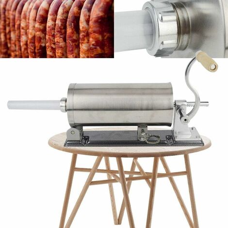 3L Wurstmaschine Wurst Füller Wurstfüller Wurstspritze Wurstfüllmaschine mit 4 Füllrohre Ø 17/21/25/29 mm