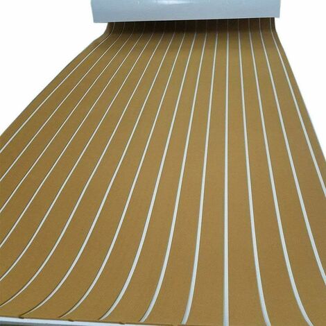 240x90cm Teak EVA Schaum rutschfeste Yachtmatte Boot Yacht Bodenbelags Matte Deck Teppich Selbstklebend wasserdicht (1/5)