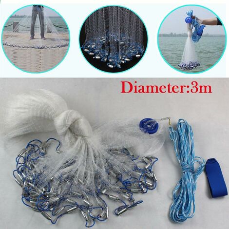 Rete Da Lancio Diametro 5.4 Metri &ndash; Fishing Net &ndash; Nuova