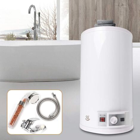 Elektrischer Warmwasserspeicher 2000W LED Elektrischer Heizkessel Elektrischer Warmwasserspeicher Elektrischer Speichertank 50L