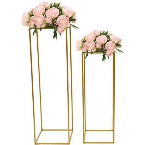 blumenständer schwarz metall Blumenständer Zwei Metall Schwarz 70 cm