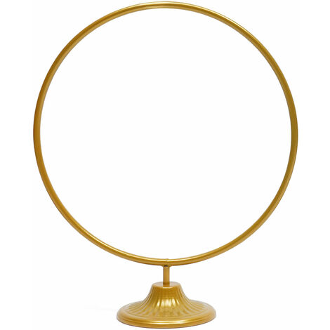 4 Stücke Rund Ständer Kranzständer Blumenkreis-Tischständer Hochzeitsdeko Metallständer Blumen Hoop Ständer Blumenreifen Gold (1/5)