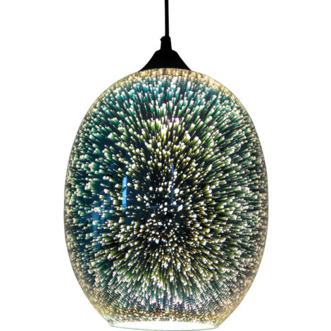 3D Bunt LED Glas Feuerwerk Kronleuchter Hängelampe Hängeleuchte Lampe Leuchte E27 Esszimmer Wohnzimmer Deko verstellbar