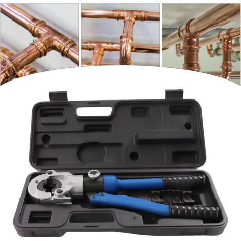 Verbesserte Presszange Presszange für Verbundrohre Presszange für Kupferrohre Presszange für 10 Tonnen Professionelles Set, Mehrschichtbacken 16 mm - 22 mm - 28 mm