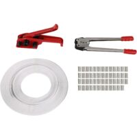 Manuelles Umreifungsset für Verpackungsbänder aus PP/PET mit 16–19 mm Breite Umreifungsband-Set