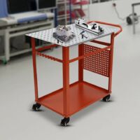 Schweißtisch 36 x 24 x 36 Zoll, Tragkraft 600 lbs, Schweißtisch aus Stahl auf Rollen