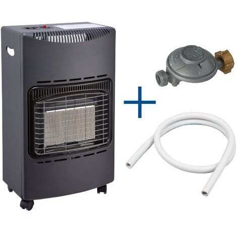 Chauffage D’Appoint Gaz FAVEX 4200 – Infrarouge Céramique, 3 Puissances (1.55 à 4.2 KW), Jusqu’à 40 M², Avec Tuyau Et Détendeur Butane