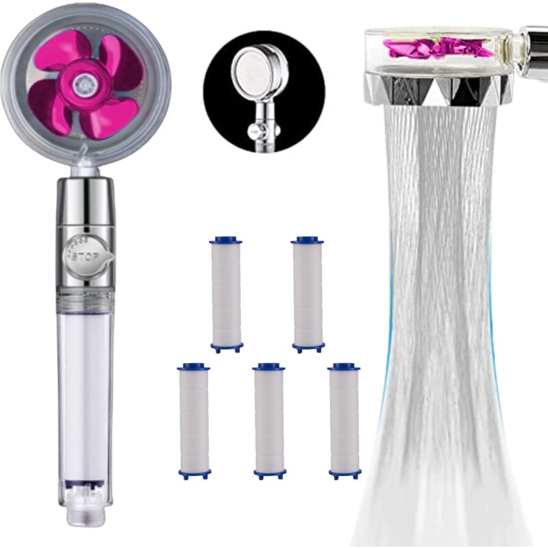 SAVEWATER DELUXE Handbrause Mit Filter – 3 Strahlpositionen, Durchflussregler & Ein/Aus-Schalter