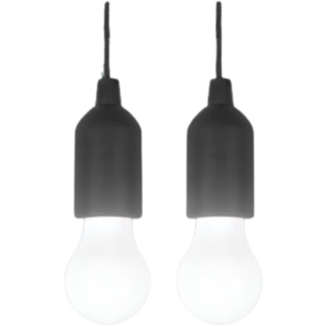 HANDYLUX- 2 LED-Lampen PULL AND LIGHT - VENTEO - LED-Pendelleuchte - Batterien - Kabelschalter
