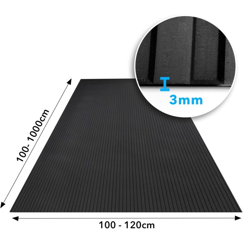 Plaques D'Amortissement Polyuréthane Haute Résistance - Lot De 3 Plaques Coussin 200x200x10mm Pour Absorption Vibrations Et Chocs